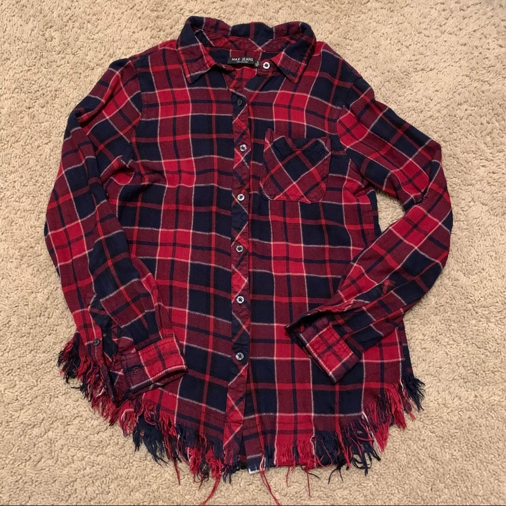 Red Flannel Button Down Long Sleeve
